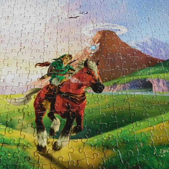 Legend Of Zelda 550 Piece Puzzle Links Ride Nintendo USAopoly Assembled Complete - Picture 3 of 9
